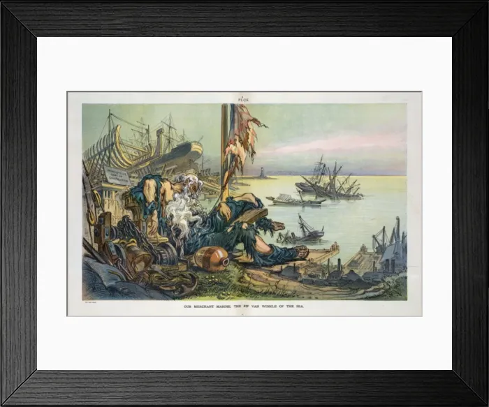 Framed Print : Our merchant marine, the Rip Van Winkle of the sea Framed Print : Our merchant marine, the Rip Van Winkle of the sea