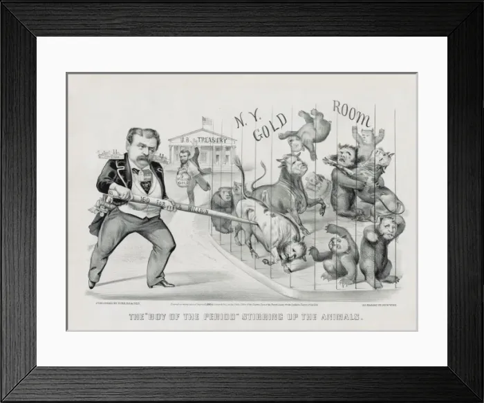 Framed Print : The Boy of the period stirring up the animals Framed Print : The Boy of the period stirring up the animals