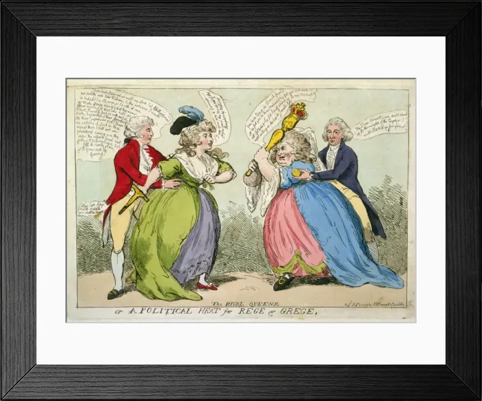Framed Print : The rival queens or a political heat for Rege & Grege The ri Framed Print : The rival queens or a political heat for Rege & Grege The ri