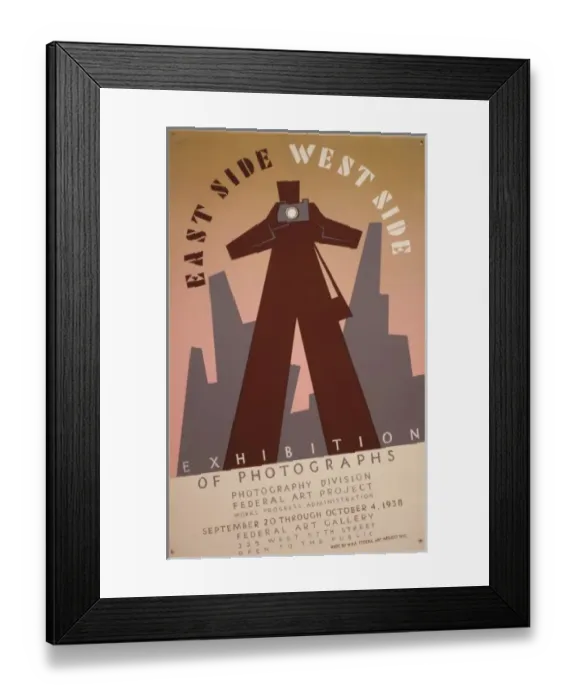 Framed Print : East side, West side exhibition of photographs Framed Print : East side, West side exhibition of photographs
