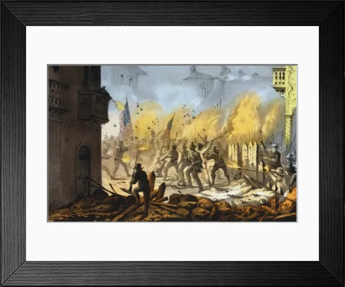 Framed Print : Third day of the siege of Monterey sic--Sept. 23rd 1846 Framed Print : Third day of the siege of Monterey sic--Sept. 23rd 1846