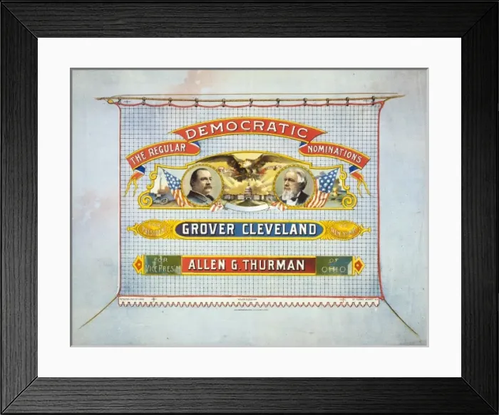 Framed Print : The regular Democratic nominations For President, Grover Cle Framed Print : The regular Democratic nominations For President, Grover Cle