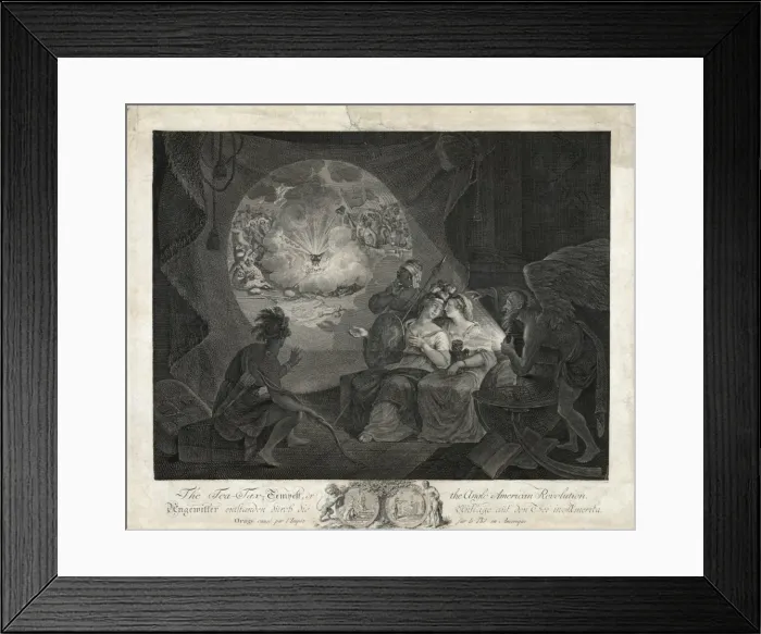 Framed Print : The tea-tax-tempest, or the Anglo-American revolution Framed Print : The tea-tax-tempest, or the Anglo-American revolution