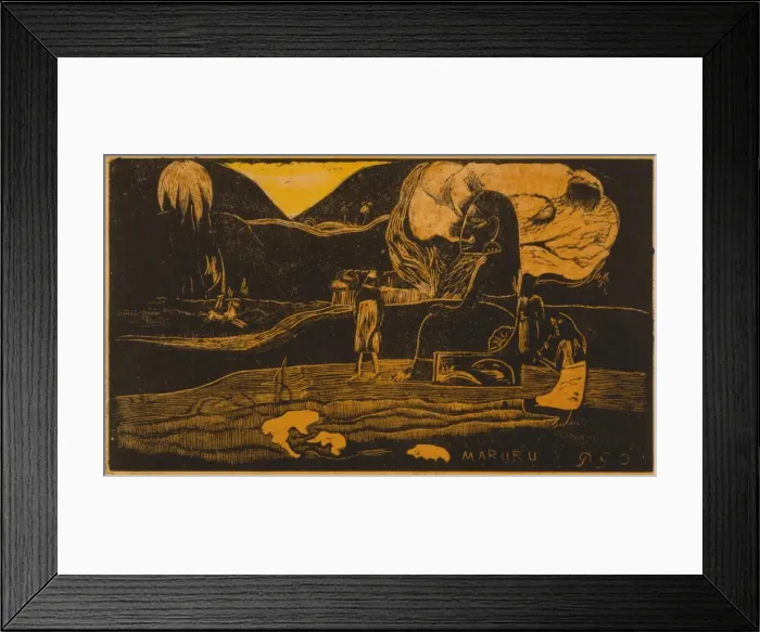 Framed Print : Maruru. Tahitian offerings of gratitude to large statue of sacred Tahitian idol Hina Framed Print : Maruru. Tahitian offerings of gratitude to large statue of sacred Tahitian idol Hina