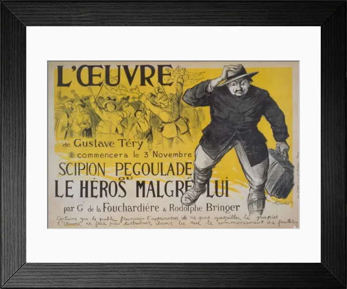 Framed Print : L Oeuvre de Gustave Tery commencera le 3 novembre. Scipion Framed Print : L Oeuvre de Gustave Tery commencera le 3 novembre. Scipion