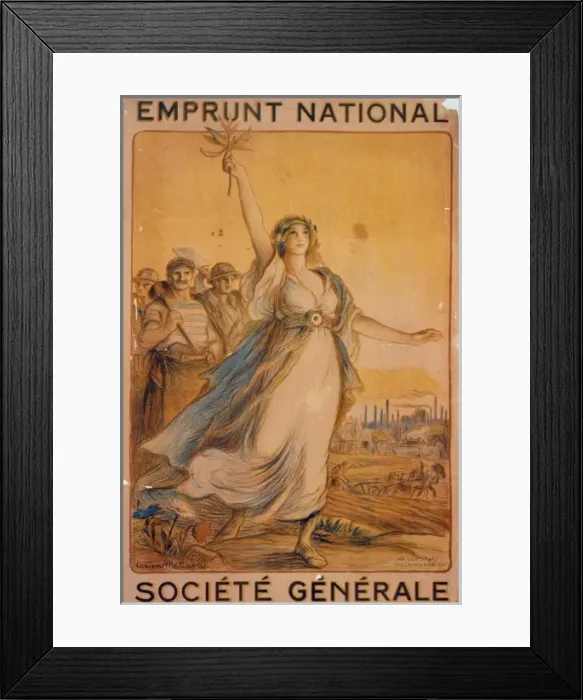 Framed Print : Emprunt National. Societe General Framed Print : Emprunt National. Societe General
