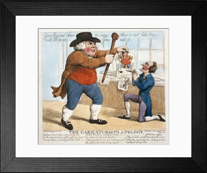 Framed Print : The caricaturists apology Framed Print : The caricaturists apology