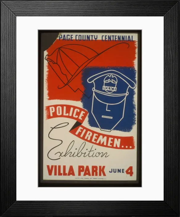 Framed Print : DuPage County centennial - Police, firemen... exhibition Framed Print : DuPage County centennial - Police, firemen... exhibition