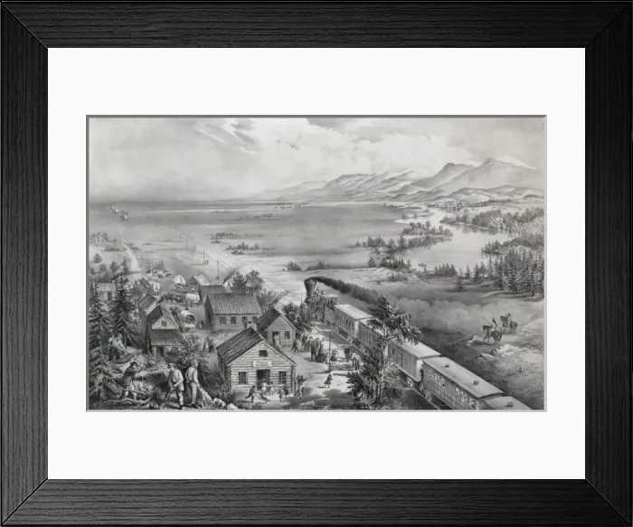 Framed Print : Across the continent, Westward the Course of Empire Takes It Framed Print : Across the continent, Westward the Course of Empire Takes It