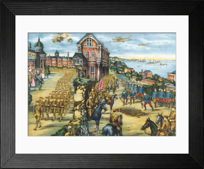Framed Print : The Japanese Army occupied Vragaeschensk Framed Print : The Japanese Army occupied Vragaeschensk