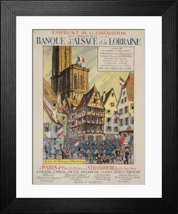 Framed Print : Emprunt de la Liberation. On souscrit ?a Banque d Alsace Emprunt de la Liberation. On souscrit ? Framed Print : Emprunt de la Liberation. On souscrit ?a Banque d Alsace Emprunt de la Liberation. On souscrit ?