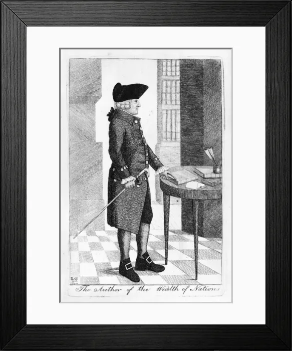Framed Print : The Author of The Wealth of nations Framed Print : The Author of The Wealth of nations