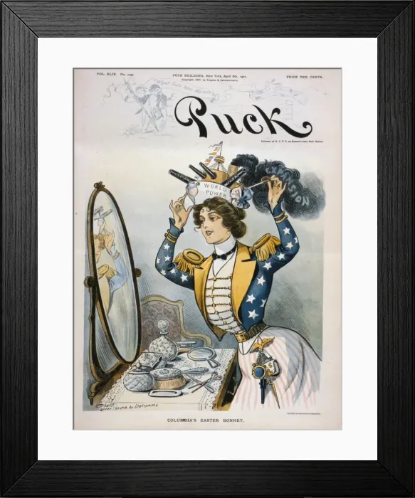 Framed Print : Columbias Easter bonnet Framed Print : Columbias Easter bonnet