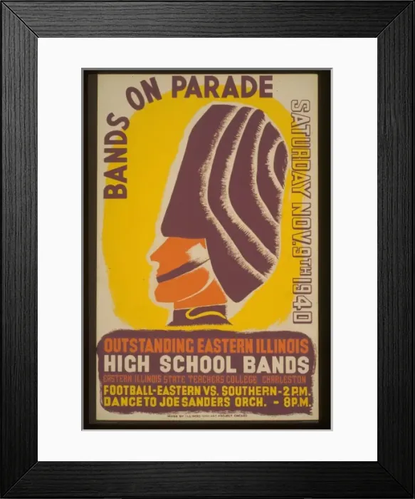 Framed Print : Bands on parade outstanding eastern Illinois high school ban Framed Print : Bands on parade outstanding eastern Illinois high school ban