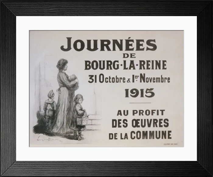 Framed Print : Journees de Bourg-la-Reine... 1915 - au profit des oeuvre Framed Print : Journees de Bourg-la-Reine... 1915 - au profit des oeuvre