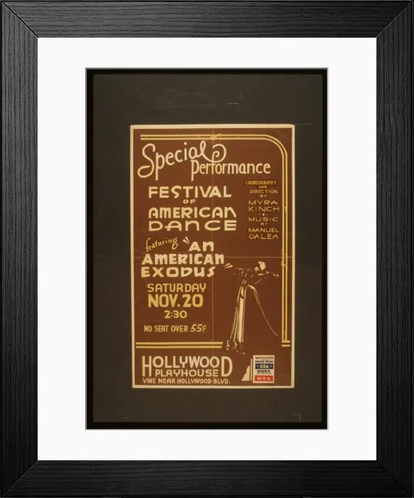 Framed Print : Special performance festival of American dance featuring An Framed Print : Special performance festival of American dance featuring An