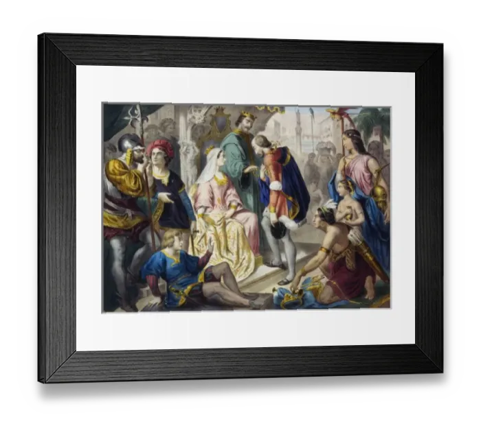 Framed Print : Retour de Christophe Colomb Framed Print : Retour de Christophe Colomb