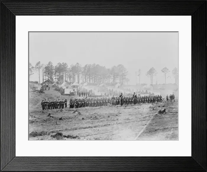 Framed Print : Guard mount in camp of 114th Pennsylvania Inf y. - Brandy St Framed Print : Guard mount in camp of 114th Pennsylvania Inf y. - Brandy St