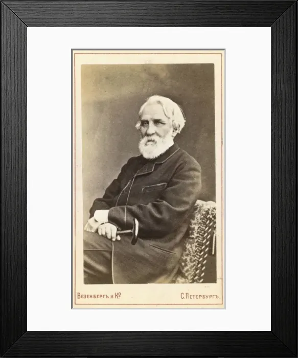 Framed Print : Ivan Sergeevich Turgenev, three-quarter length portrait, sea Framed Print : Ivan Sergeevich Turgenev, three-quarter length portrait, sea