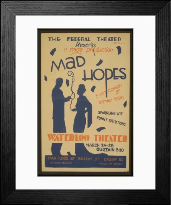 Framed Print : The Federal Theater Div. of WPA. presents a stage production Framed Print : The Federal Theater Div. of WPA. presents a stage production