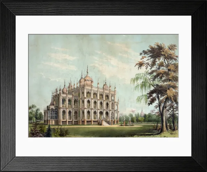 Framed Print : Iranistan, an oriental ville (near Bridgeport, Connecticut) Framed Print : Iranistan, an oriental ville (near Bridgeport, Connecticut)