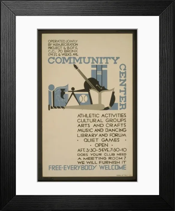 Framed Print : Community Center Free - everybody welcome Framed Print : Community Center Free - everybody welcome