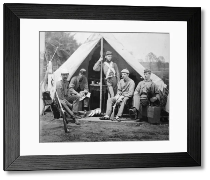 Framed Print : 7th New York State Militia, Camp Cameron, DC, 1861 Framed Print : 7th New York State Militia, Camp Cameron, DC, 1861