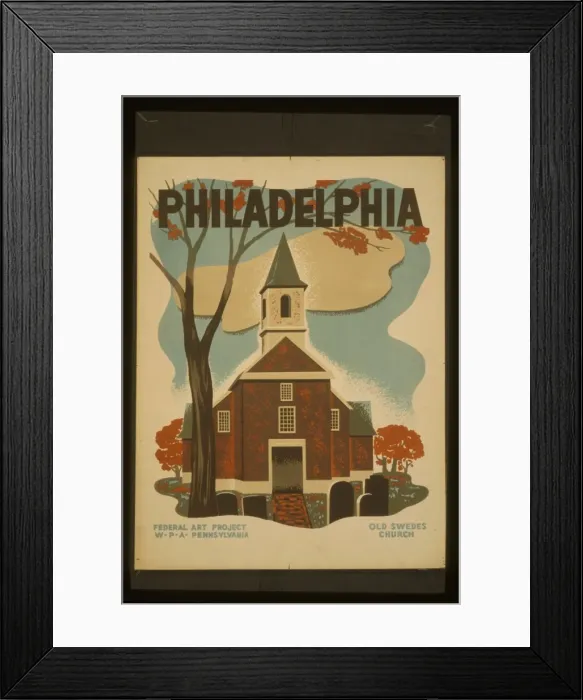 Framed Print : Philadelphia Old Swedes Church Framed Print : Philadelphia Old Swedes Church