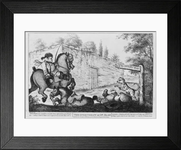 Framed Print : The overthrow of Dr. Slop Framed Print : The overthrow of Dr. Slop