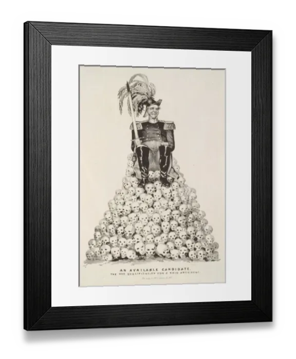 Framed Print : An available candidate--the one qualification for a Whig pre