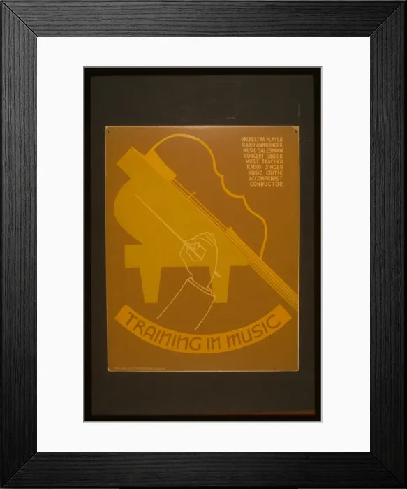 Framed Print : Training in music Framed Print : Training in music