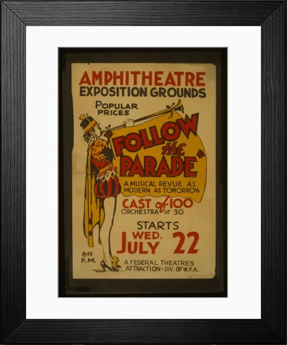 Framed Print : Follow the parade at the Amphitheatre Exposition grounds A m Framed Print : Follow the parade at the Amphitheatre Exposition grounds A m