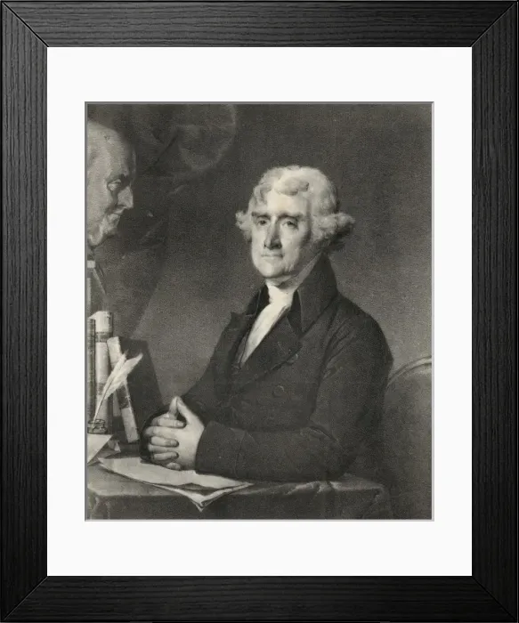 Framed Print : Thomas Jefferson, third president of the United States Framed Print : Thomas Jefferson, third president of the United States