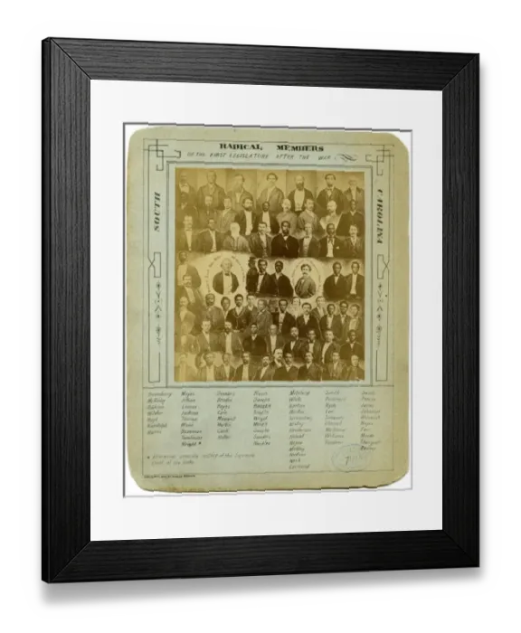 Framed Print : Radical members of the first legislature after the war, Sout Framed Print : Radical members of the first legislature after the war, Sout