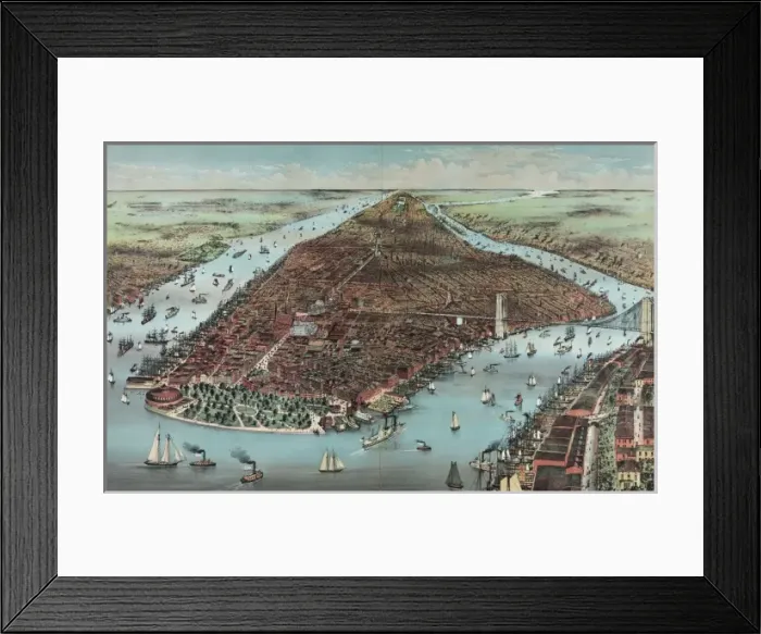 Framed Print : City of New York-Showing the building of the Equitable Life Framed Print : City of New York-Showing the building of the Equitable Life