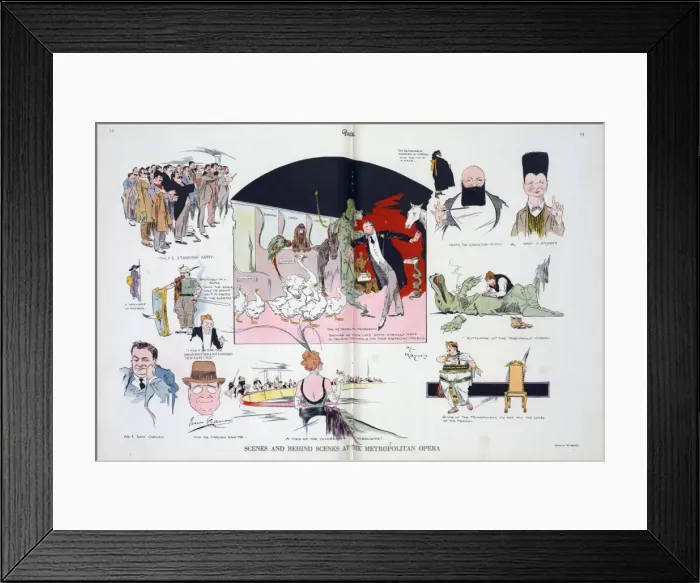 Framed Print : Scenes and behind scenes at the Metropolitan opera Framed Print : Scenes and behind scenes at the Metropolitan opera