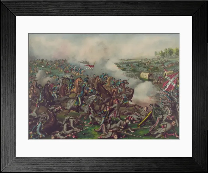 Framed Print : Battle of Five Forks, Va. --Charge of Genl. Sheridan April 1s Framed Print : Battle of Five Forks, Va. --Charge of Genl. Sheridan April 1s