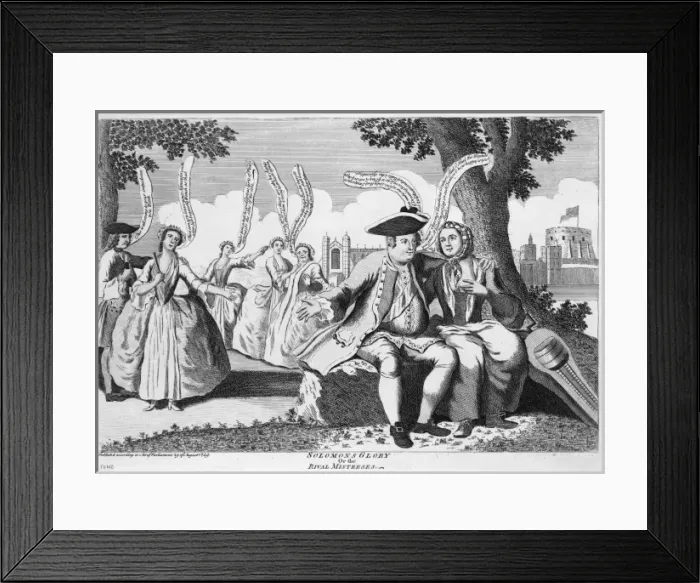 Framed Print : Solomons glory, or the rival mistresses Framed Print : Solomons glory, or the rival mistresses