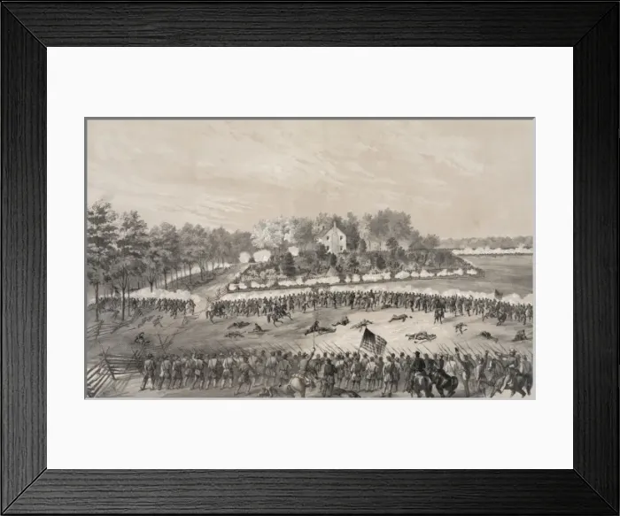 Framed Print : Battle of Jackson, Mississippi--Gallant charge of the 17th I Framed Print : Battle of Jackson, Mississippi--Gallant charge of the 17th I