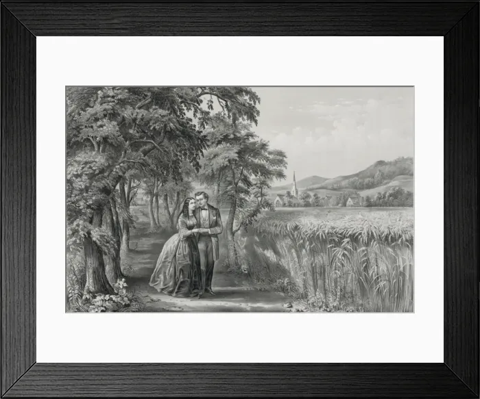 Framed Print : The Four seasons of life: youth The season of love Framed Print : The Four seasons of life: youth The season of love