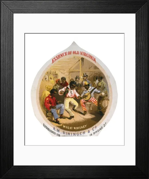 Framed Print : Essence of Old Virginia Wheat Whiskey, AM Bininger & Co Framed Print : Essence of Old Virginia Wheat Whiskey, AM Bininger & Co