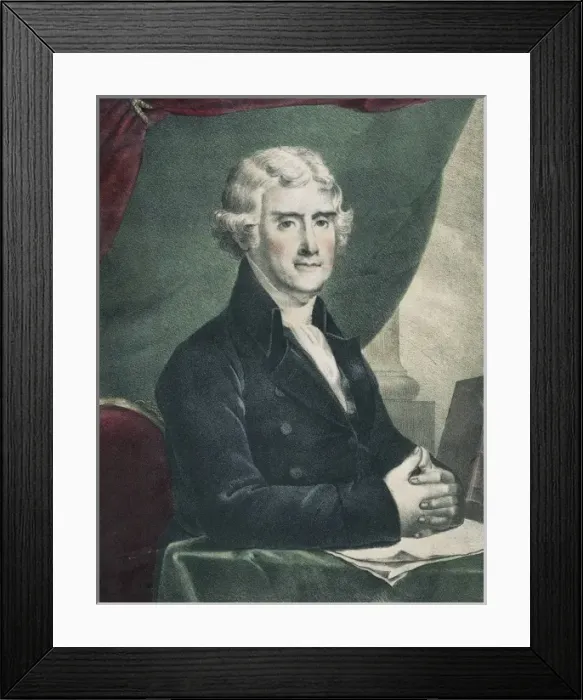 Framed Print : Thomas Jefferson--Third president of the United States Framed Print : Thomas Jefferson--Third president of the United States