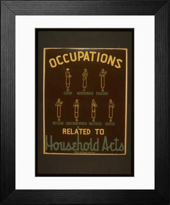 Framed Print : Occupations related to household arts Framed Print : Occupations related to household arts