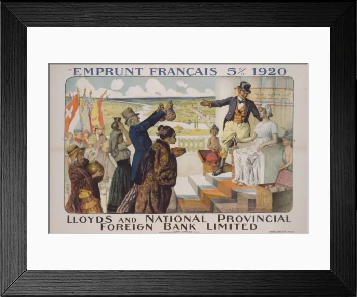 Framed Print : Emprunt Francais 5 percent 1920 - Lloyds and National Provin Framed Print : Emprunt Francais 5 percent 1920 - Lloyds and National Provin