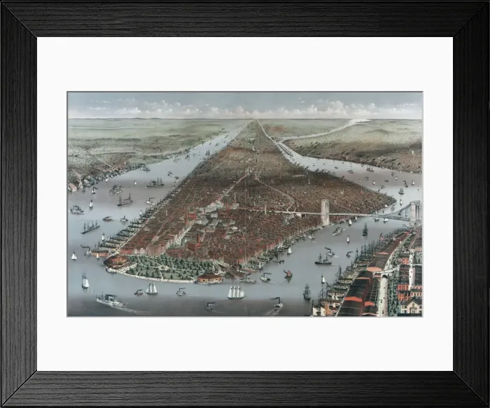 Framed Print : The City of New York Framed Print : The City of New York