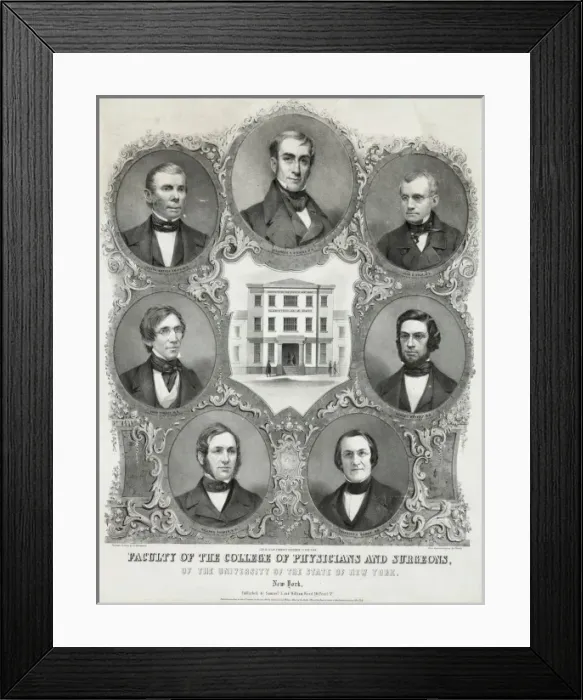 Framed Print : Faculty of the College of Physicians and Surgeons, of the Un Framed Print : Faculty of the College of Physicians and Surgeons, of the Un