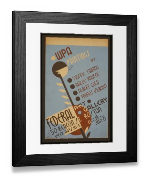 Framed Print : WPA paintings by Yvonne Twining, Waldo Kaufer, Albert Gold Framed Print : WPA paintings by Yvonne Twining, Waldo Kaufer, Albert Gold