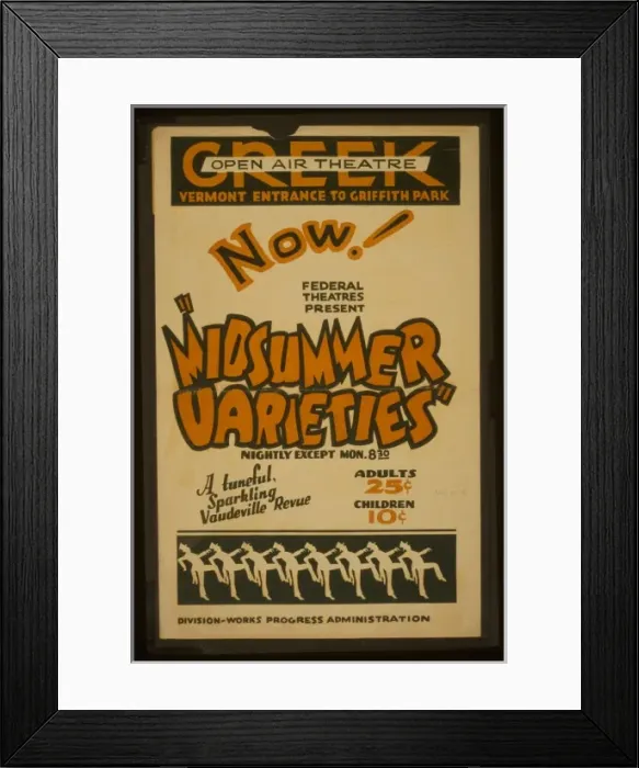 Framed Print : Now! Federal Theatres present Midsummer varieties A tuneful Framed Print : Now! Federal Theatres present Midsummer varieties A tuneful