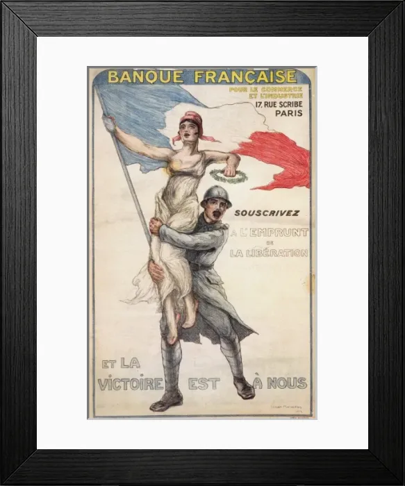Framed Print : Banque Francaise pour le commerce et l industrie. Souscrivez Framed Print : Banque Francaise pour le commerce et l industrie. Souscrivez