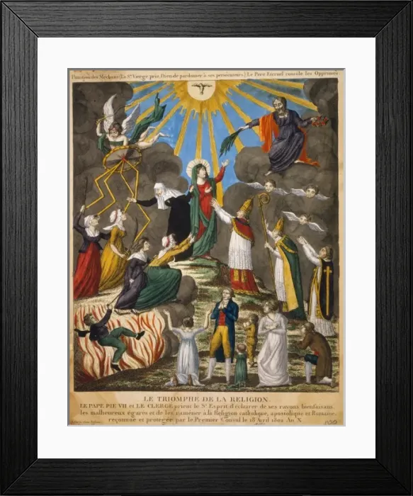 Framed Print : Le Triomphe de la religion Framed Print : Le Triomphe de la religion